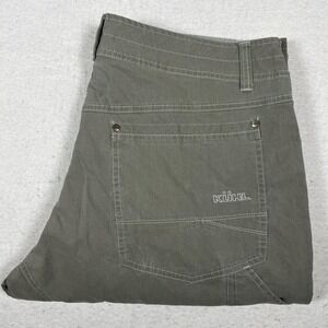 Kuhl Revolvr Pants Mens 38x32 Gray Stretch Straight Outdoor Hiking Casual Patina